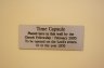 The plaque displayed where the time capsule is placed 